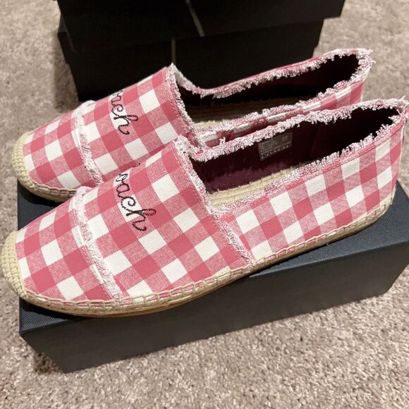 coach Celina Espadrille With Gingham Print fg3478 - Picture 1 of 9